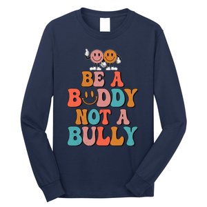 Hippie Unity Day Be A Buddy Not A Bully Anti Bullying Long Sleeve Shirt