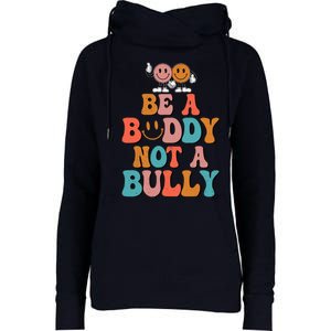 Hippie Unity Day Be A Buddy Not A Bully Anti Bullying Womens Funnel Neck Pullover Hood