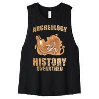 History Unearthed Dig Archeologist Archeology Women's Racerback Cropped Tank