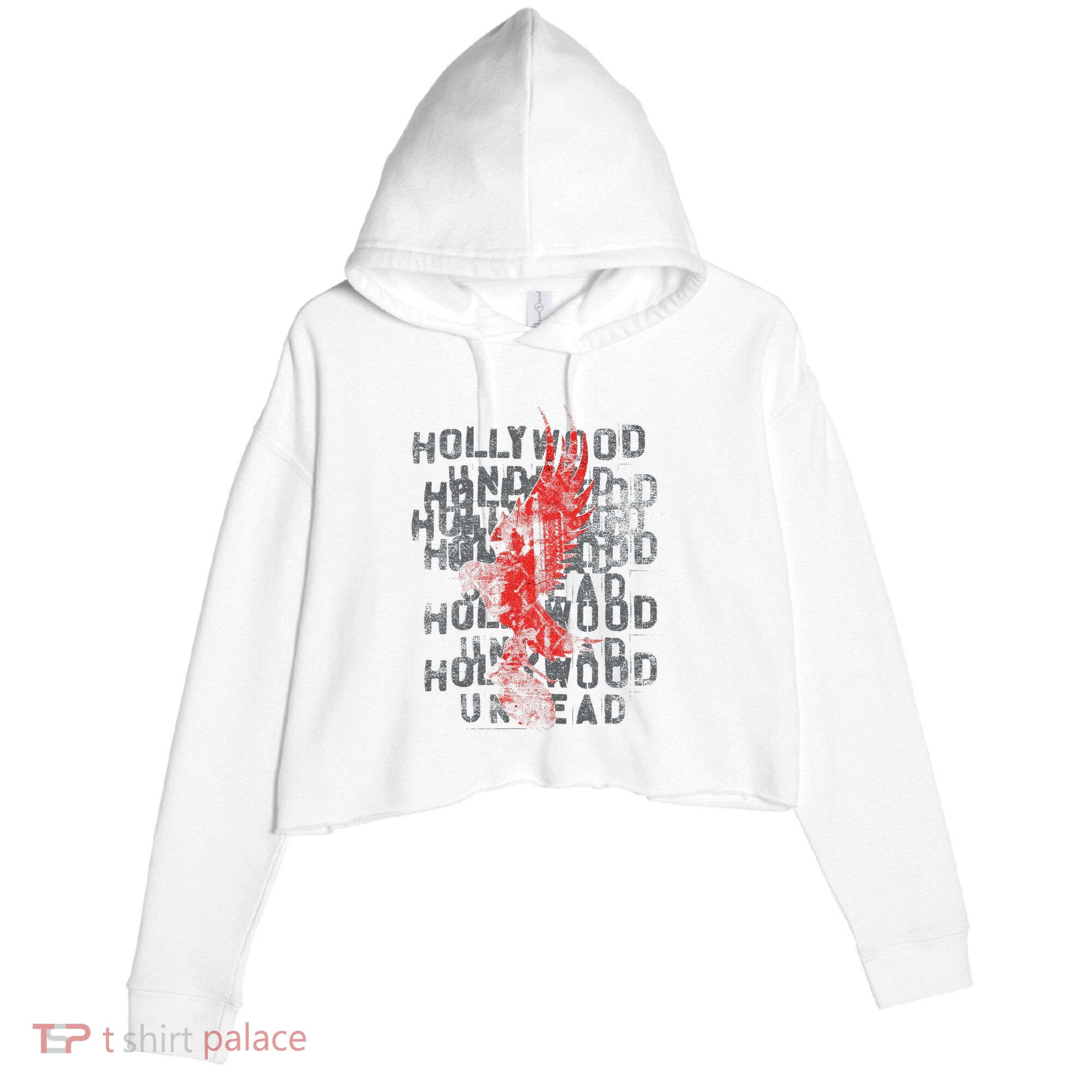 Hollywood Undead Dove Stack Crop Fleece Hoodie