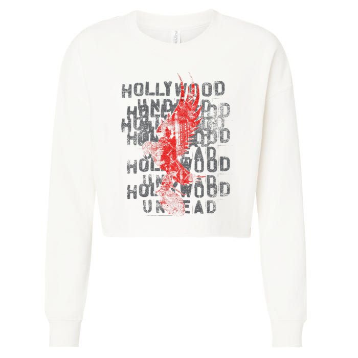 Hollywood Undead Dove Stack Cropped Pullover Crew