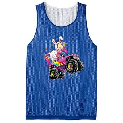 Happy Unicorn Easter Bunny Egg Monster Truck Rabbit Cute Gift Mesh Reversible Basketball Jersey Tank