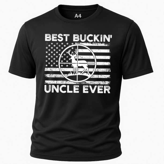 Hunting Uncle Elk Deer Hunter Best Buckin Uncle Ever Gift Cooling Performance Crew T-Shirt