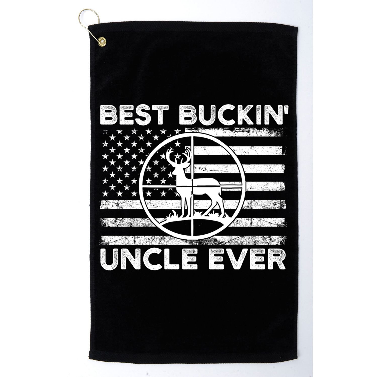 Hunting Uncle Elk Deer Hunter Best Buckin Uncle Ever Gift Golf Towel