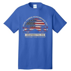 Hawaii Usa Flag Pearl Harbor Memorial Day Tall T-Shirt