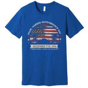 Hawaii Usa Flag Pearl Harbor Memorial Day Premium T-Shirt