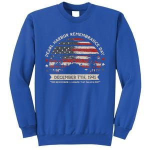 Hawaii Usa Flag Pearl Harbor Memorial Day Tall Sweatshirt