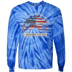 Hawaii Usa Flag Pearl Harbor Memorial Day Tie-Dye Long Sleeve Shirt