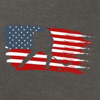 Hockey Usa Flag American Flag Patriotic Ice Hockey Cotton Canvas Backpack