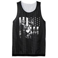 Hunting Us Flag Deer Elk Buck Camoflage Hunter Dad Gift Mesh Reversible Basketball Jersey Tank