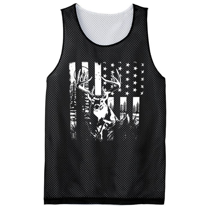 Hunting Us Flag Deer Elk Buck Camoflage Hunter Dad Gift Mesh Reversible Basketball Jersey Tank