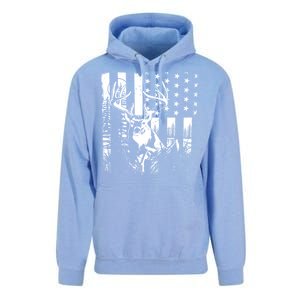 Hunting Us Flag Deer Elk Buck Camoflage Hunter Dad Gift Unisex Surf Hoodie