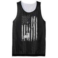 Hunter Usa Flag Hunting Deer Hunt Compound Bow Mesh Reversible Basketball Jersey Tank