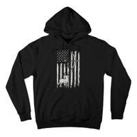 Hunter Usa Flag Hunting Deer Hunt Compound Bow Tall Hoodie