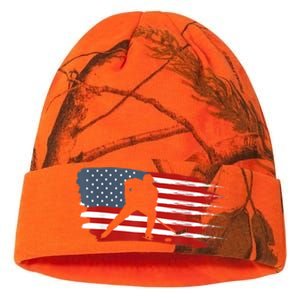 Hockey USA Flag American Flag Patriotic Ice Hockey Kati Licensed 12" Camo Beanie