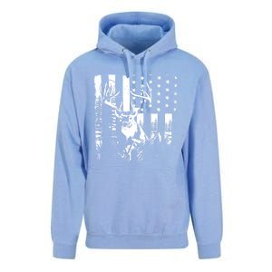 Hunting Us Flag Deer Elk Buck Camoflage Hunter Dad Gift Unisex Surf Hoodie