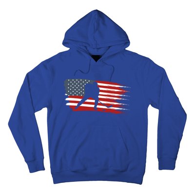 Hockey Usa Flag American Flag Patriotic Ice Hockey Gift Hoodie