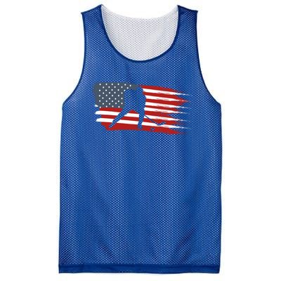 Hockey Usa Flag American Flag Patriotic Ice Hockey Gift Mesh Reversible Basketball Jersey Tank