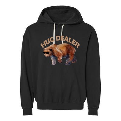 Hug Dealer Gangster Bear Garment-Dyed Fleece Hoodie