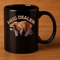 Hug Dealer Gangster Bear 11oz C Handle Ceramic Mug