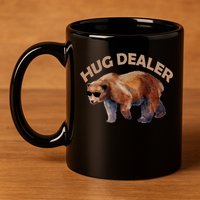 Hug Dealer Gangster Bear 11oz C Handle Ceramic Mug