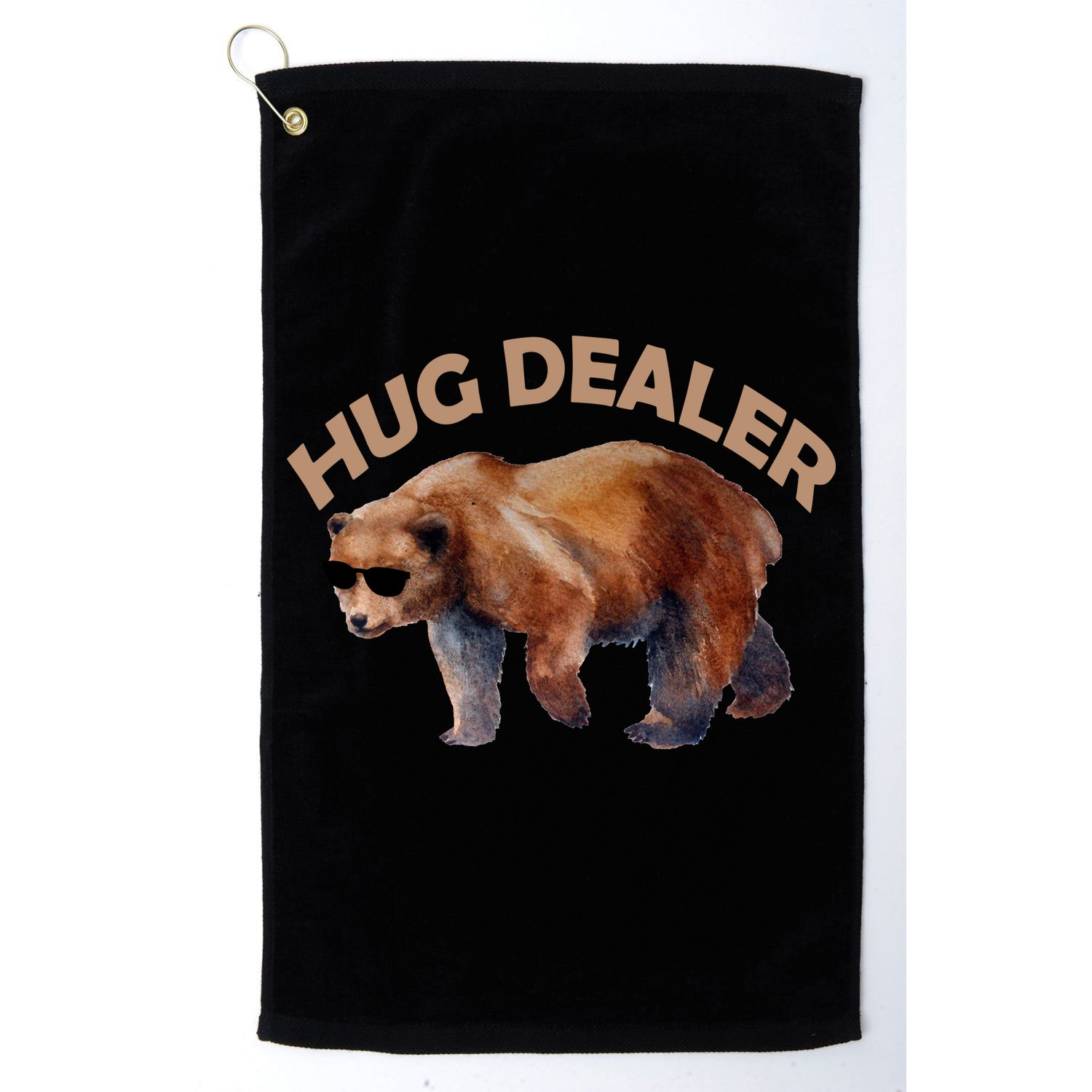 Hug Dealer Gangster Bear Golf Towel