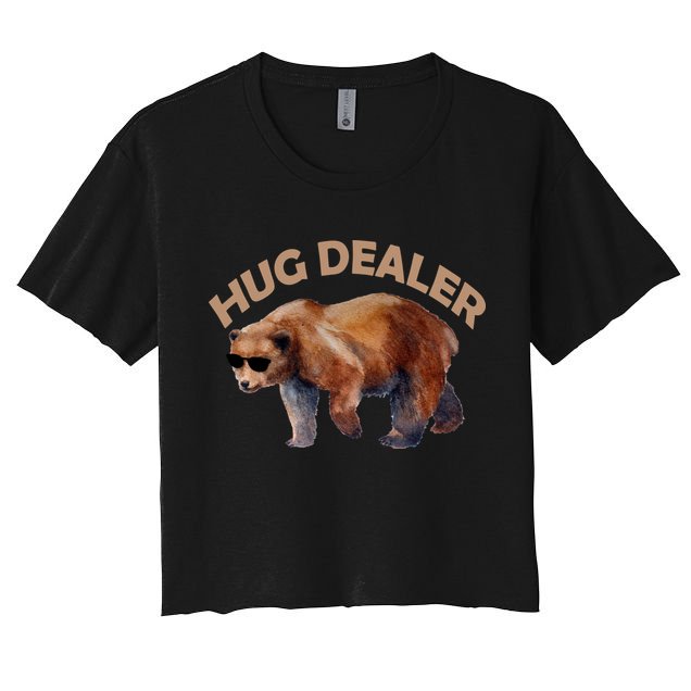 Hug Dealer Gangster Bear Women's Crop Top Tee
