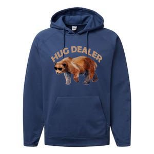 Hug Dealer Gangster Bear Performance Fleece Hoodie