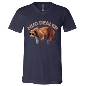 Hug Dealer Gangster Bear V-Neck T-Shirt