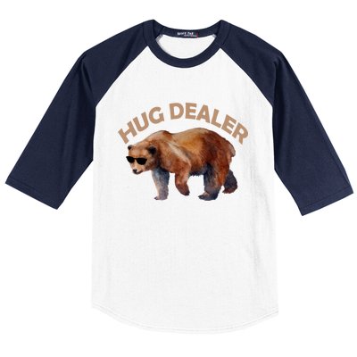 Hug Dealer Gangster Bear Baseball Sleeve Shirt