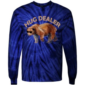 Hug Dealer Gangster Bear Tie-Dye Long Sleeve Shirt