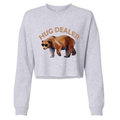 Hug Dealer Gangster Bear Cropped Pullover Crew