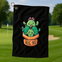 Hug Me Cactus Golf Towel