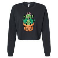 Hug Me Cactus Cropped Pullover Crew