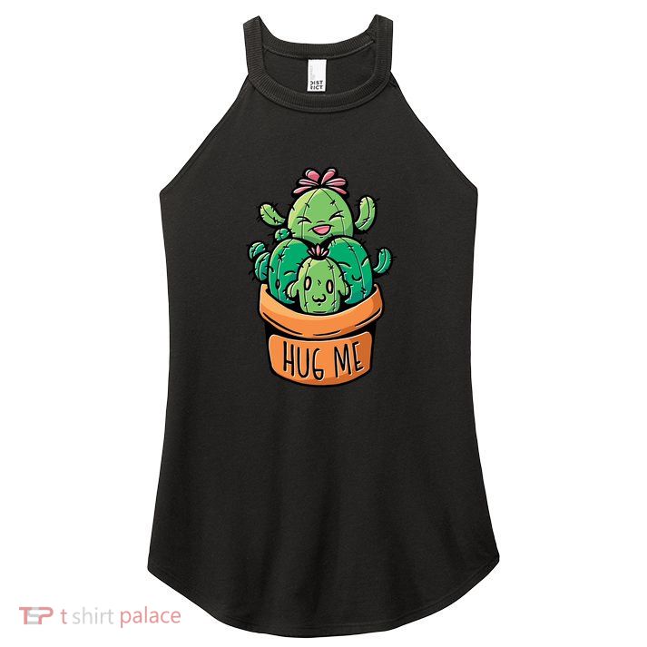 Hug Me Cactus Women's Perfect Tri Rocker Tank