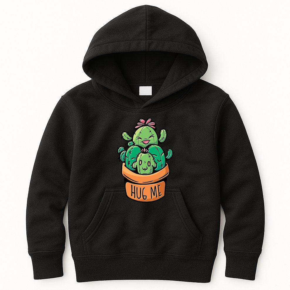 Hug Me Cactus Kids Hoodie