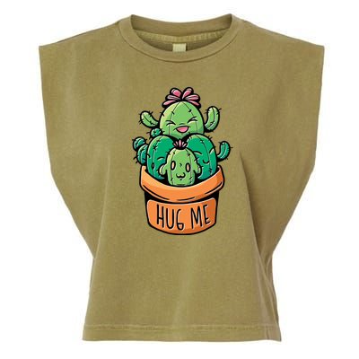 Hug Me Cactus Garment-Dyed Women's Muscle Tee