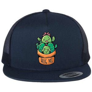 Hug Me Cactus Flat Bill Trucker Hat