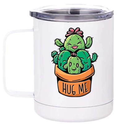 Hug Me Cactus 12 oz Stainless Steel Tumbler Cup