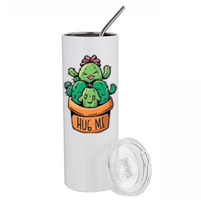 Hug Me Cactus Stainless Steel Tumbler