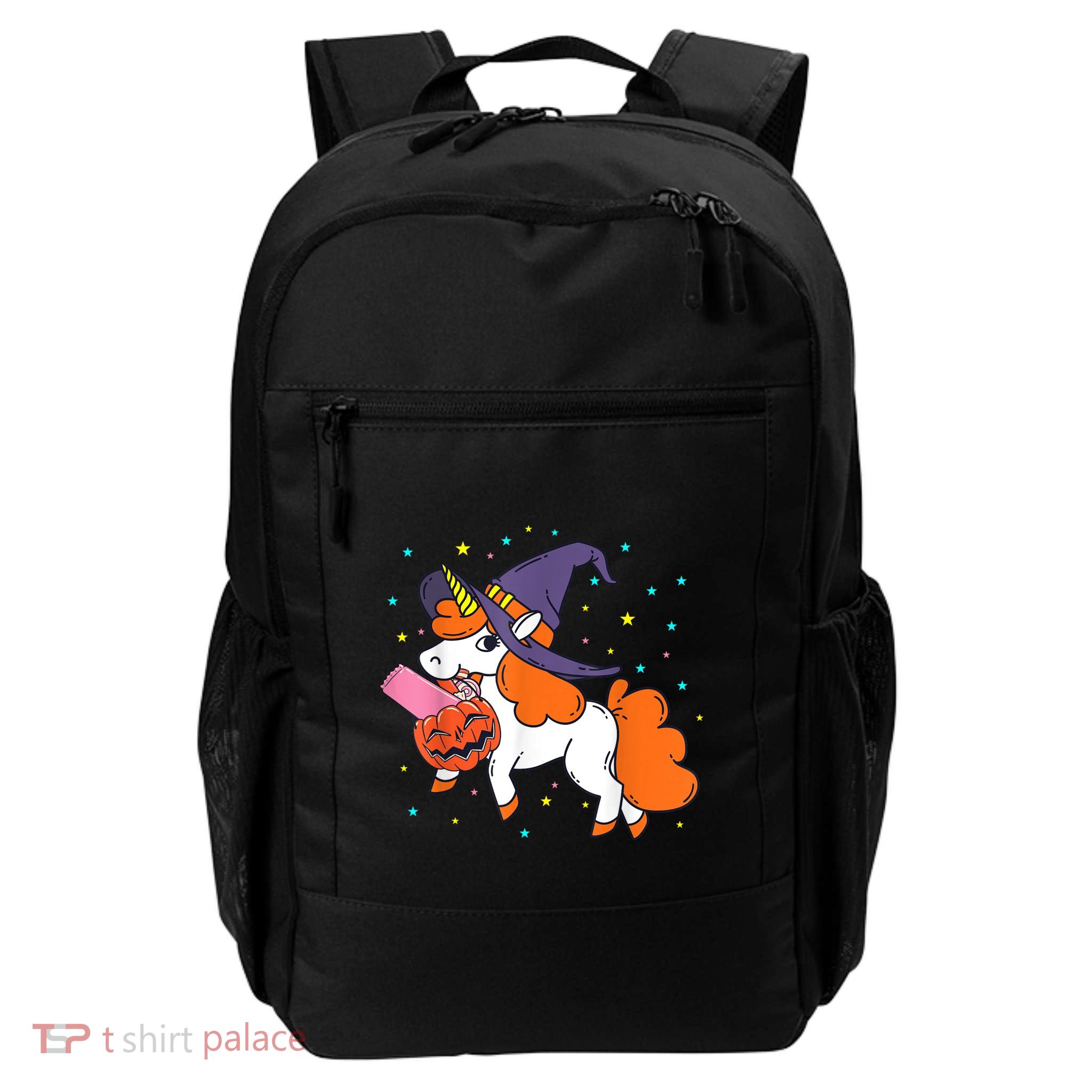 Halloween Unicorn Girls Witchy Unicorn Halloween Backpack