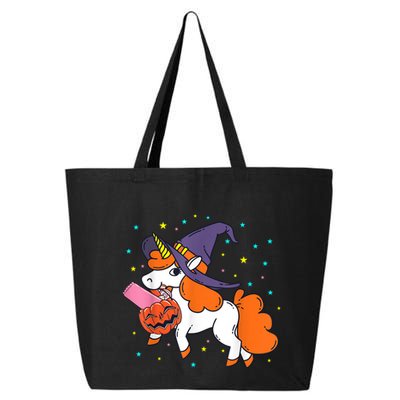 Halloween Unicorn Girls Witchy Unicorn Halloween 25L Jumbo Tote