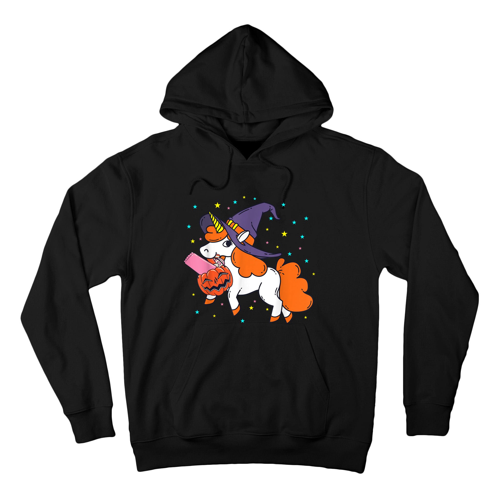 Halloween Unicorn Girls Witchy Unicorn Halloween Tall Hoodie