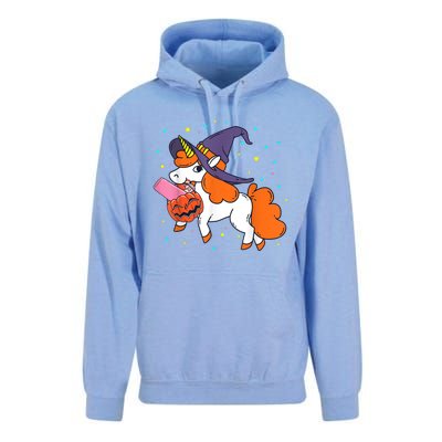 Halloween Unicorn Girls Witchy Unicorn Halloween Unisex Surf Hoodie