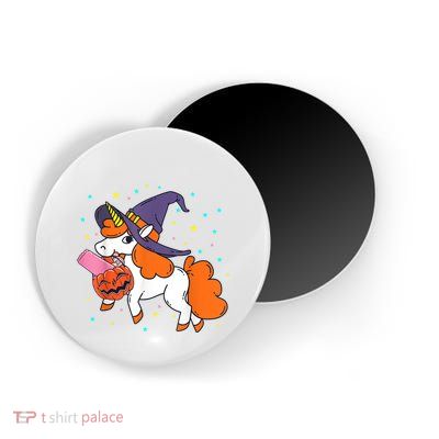 Halloween Unicorn Girls Witchy Unicorn Halloween Magnet