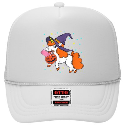 Halloween Unicorn Girls Witchy Unicorn Halloween Trucker Hat