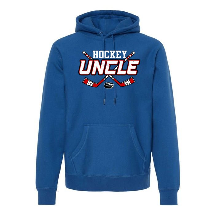 Hockey Uncle Gift Papa FatherS Day Vintage Cute Gift Premium Hoodie