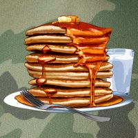 Huge Pancake Stack Legacy Tie Dye Trucker Hat