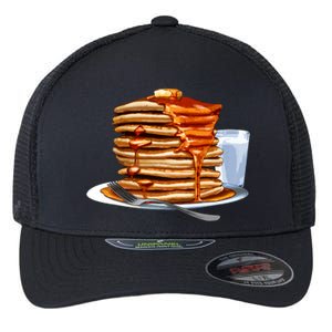 Huge Pancake Stack Flexfit Unipanel Trucker Cap