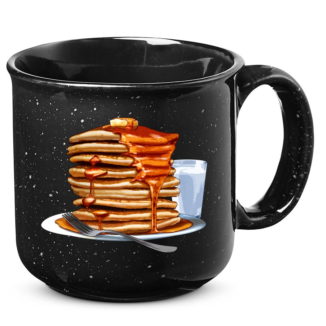 Huge Pancake Stack 15oz Campfire Ceramic Mug